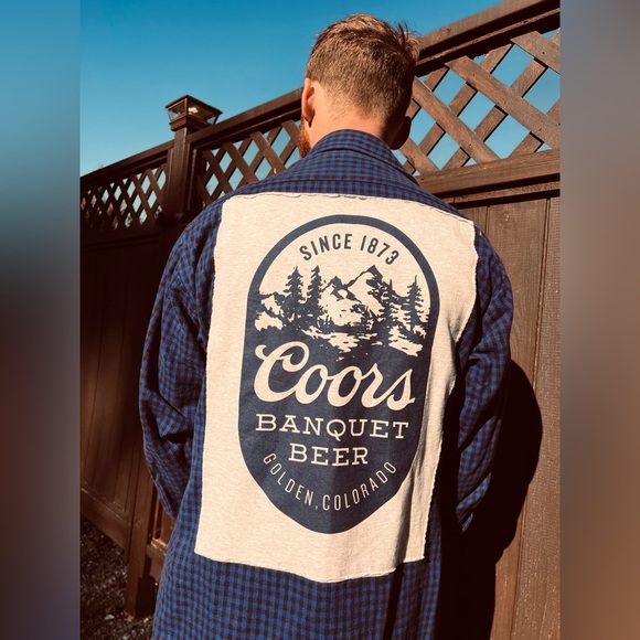 Jackets & Coats Coors Banquet Upcycled Flannel Poshmark